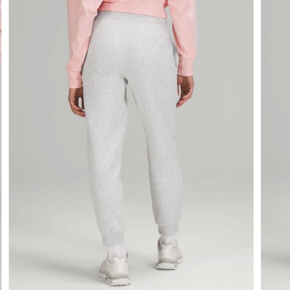 Lululemon Scuba High-Rise Fleece Jogger 28" Heathered Core Ultra Light Grey Sz 4 - Picture 2 of 7